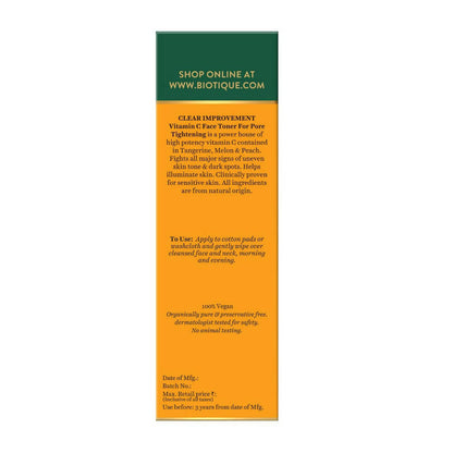 Biotique Advanced Organics Clear Improvement Vitamin C Face Toner - 120 ml