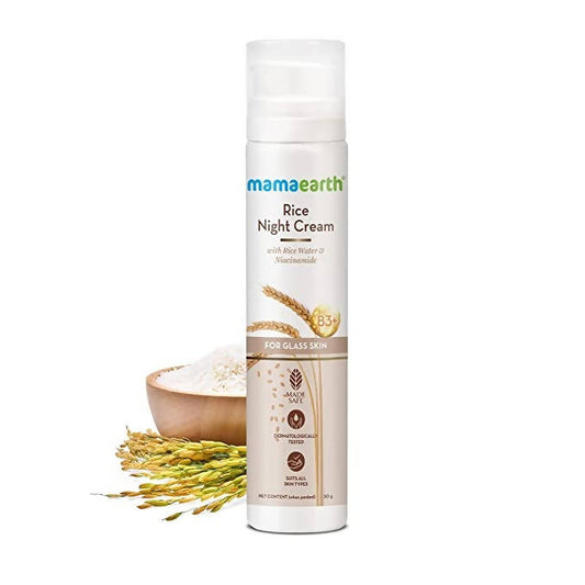 Mamaearth Rice Night Cream With Rice Water & Niacinamide - 50 gm