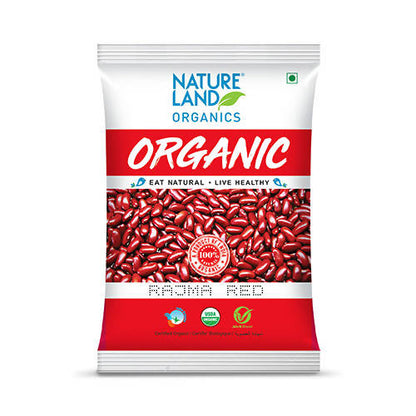 Nature Land Organics Rajma Red - 500 gm