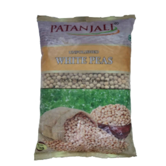 Patanjali Unpolished White Peas - 500 gm