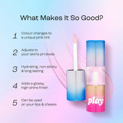 Sugar Play Mega Hype Color Changing Lip Oil - 4.4 ml