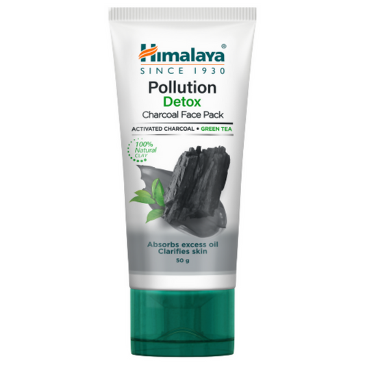 Himalaya Herbals Pollution Detox Charcoal Face Pack - 50 gm