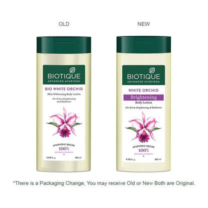Biotique Advanced Ayurveda Bio White Orchid Skin Whitening Body Lotion - 180 ml