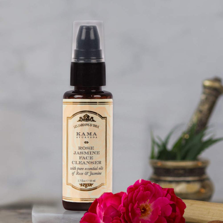 Kama Ayurveda Kumkumadi Night Serum And Rose Jasmine Face Cleanser Combo - Combo