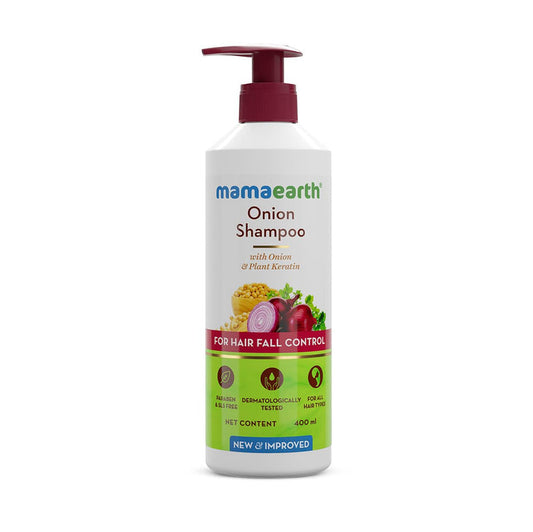 Mamaearth Onion Shampoo with Onion & Plant Keratin For Hair Fall Control - 100 ml
