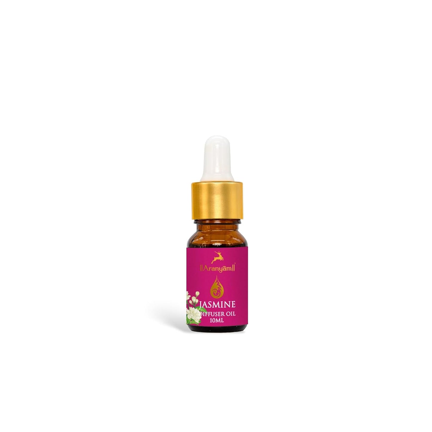 Aranyam Perfumes Natural | Jasmine Diffuser Oil Blend | 100% Natural Aromatic Scent using Pure Essential Oil | Suitable for Living Room Offices Bedroom & Studios | Non-Synthetic & Non-Toxin Fragrance