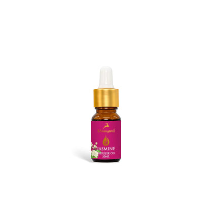 Aranyam Perfumes Natural | Jasmine Diffuser Oil Blend | 100% Natural Aromatic Scent using Pure Essential Oil | Suitable for Living Room Offices Bedroom & Studios | Non-Synthetic & Non-Toxin Fragrance