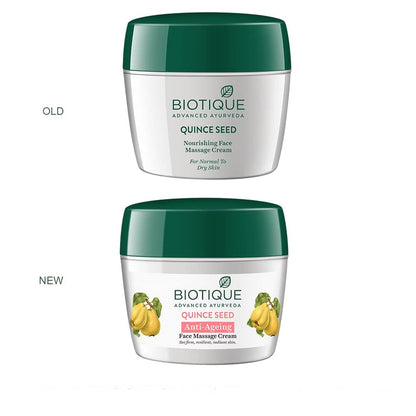 Biotique Advanced Ayurveda Bio Quince Seed Nourishing Face Massage Cream - 50 gm