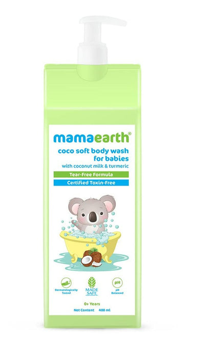 Mamaearth Milky Soft Baby Body Wash For Tear-Free Formula & Gently Cleanses Skin - 400 ml