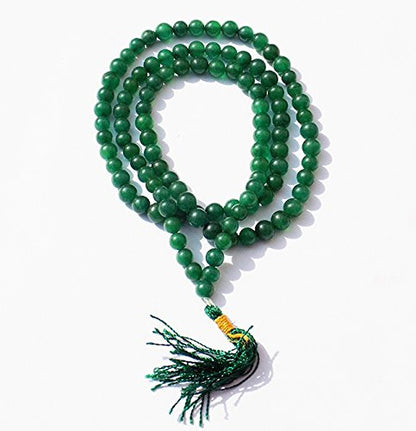 Kannssky Green Agate Hakik Japa Mala
