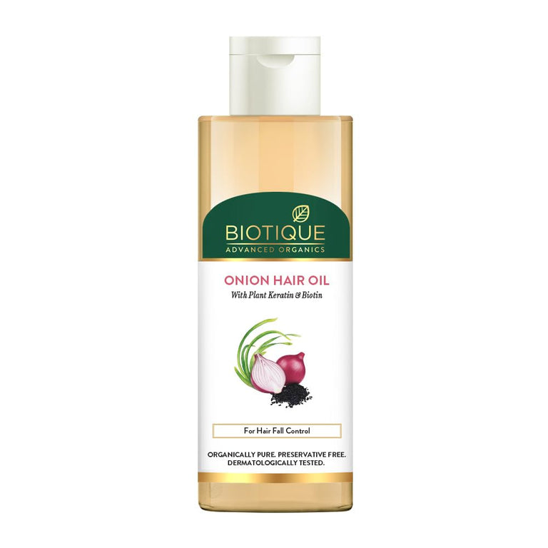 Biotique Advanced Organics Onion Black Seed No-Sticky No-Greasy Hair Oil - 200 ml