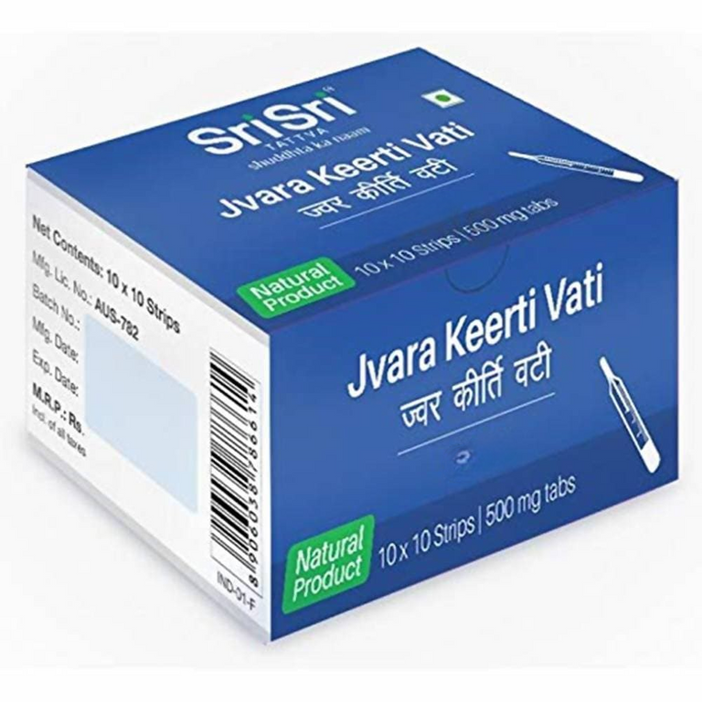 Sri Sri Tattva Jvara Keerti Vati - 60 tabs