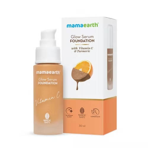 Mamaearth Glow Serum Foundation-Toffee Glow - 30 ml