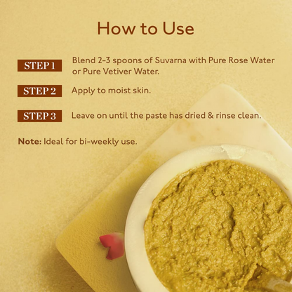 Kama Ayurveda Suvarna Haldi Chandan Brightening Face Pack - 40 gm