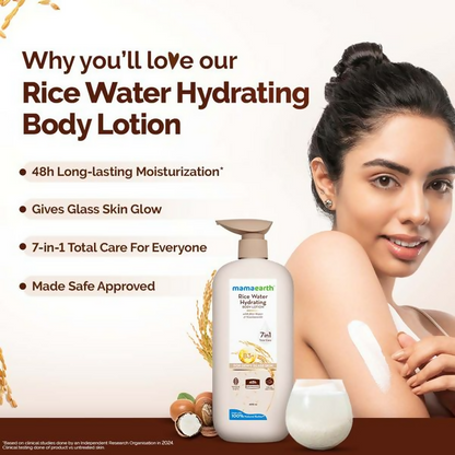 Mamaearth Rice Water Hydrating Body Lotion - 400 ml