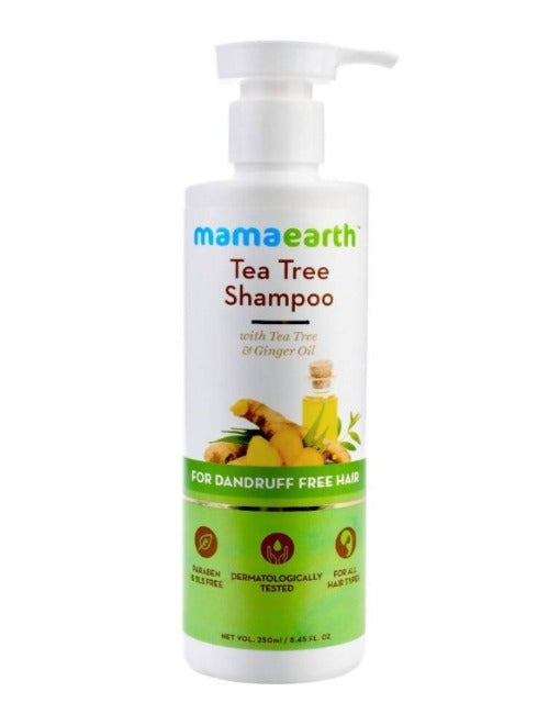 Mamaearth Tea Tree Anti Dandruff Shampoo For Dandruff Free Hair - 250 ml