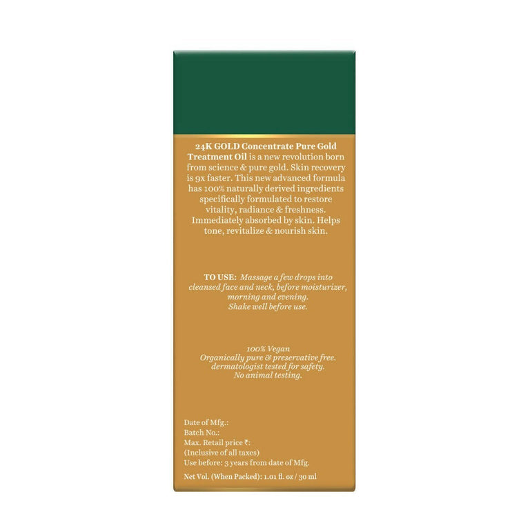Biotique Advanced Organics 24K Gold Concentrate Pure Gold Treatment Oil - 30 ml