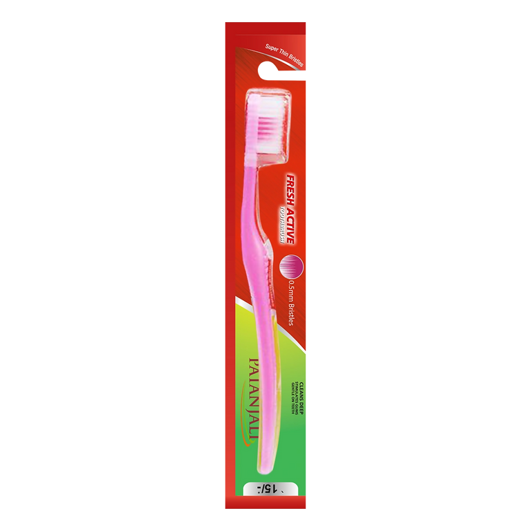 Patanjali Toothbrush (Fresh Active) - T - Pack of 7