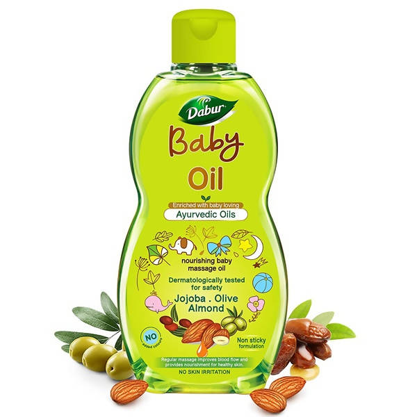 Dabur Baby Oil Enriched With Baby Loving Ayurvedic Oils - 200 ml