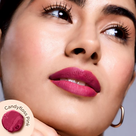 Mamaearth Moisture Matte Longstay Mini Lipstick - Candyfloss Pink - 0.7 gm