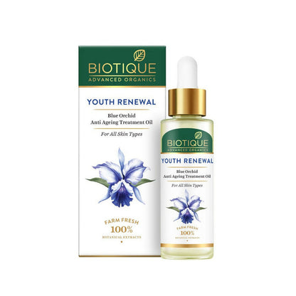 Biotique Advanced Organics Youth Renewal Blue Orchid Anti Ageing Treatment Oil - 30 ml