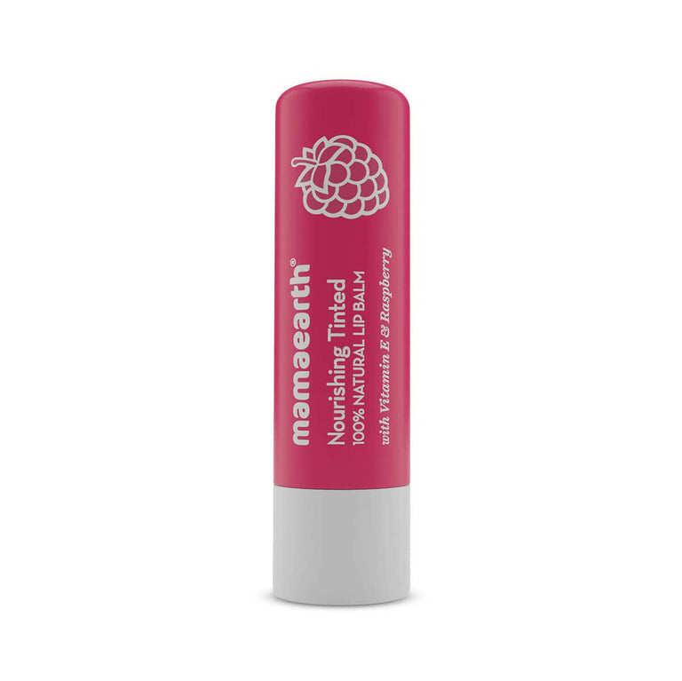Mamaearth Vitamin E and Raspberry Tinted 100% Natural Lip Balm - 4 gm