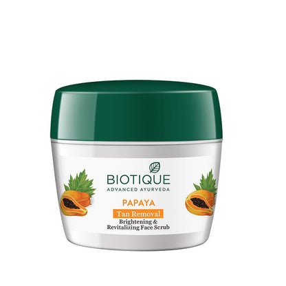 Biotique Bio Papaya Revitalizing Tan-Removal Scrub - 50 gm