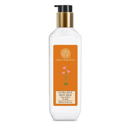 Forest Essentials Ultra-Rich Body Milk Lime Saffron & Oudh - 50 ml