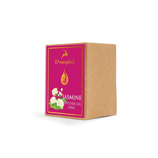 Aranyam Perfumes Natural | Jasmine Diffuser Oil Blend | 100% Natural Aromatic Scent using Pure Essential Oil | Suitable for Living Room Offices Bedroom & Studios | Non-Synthetic & Non-Toxin Fragrance