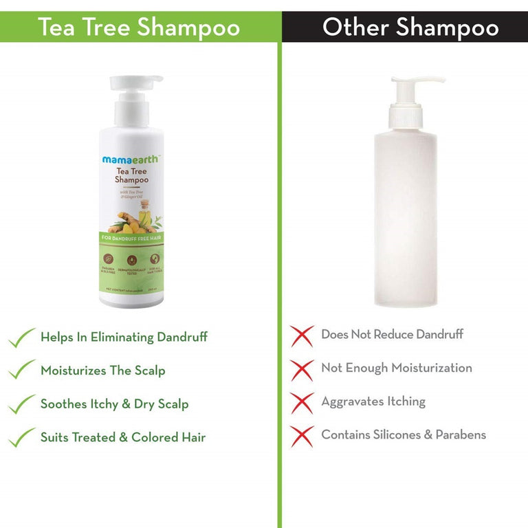 Mamaearth Tea Tree Shampoo & Onion Hair Oil - combo