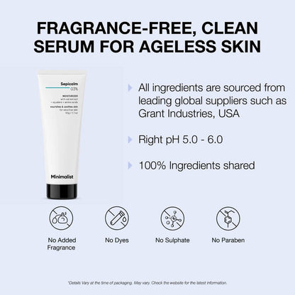 Minimalist Sepicalm 3% + Oat Moisturizer - 50 ml