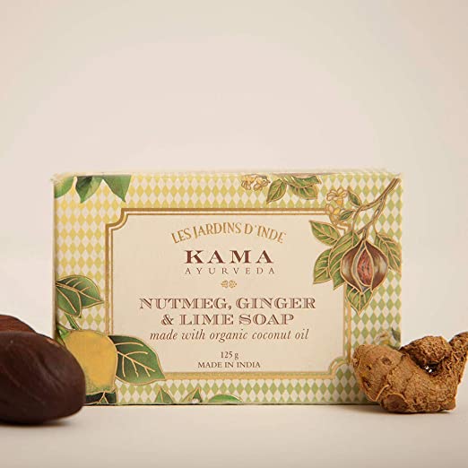 Kama Ayurveda Nutmeg, Ginger & Lime soap 125gm - 125 gm