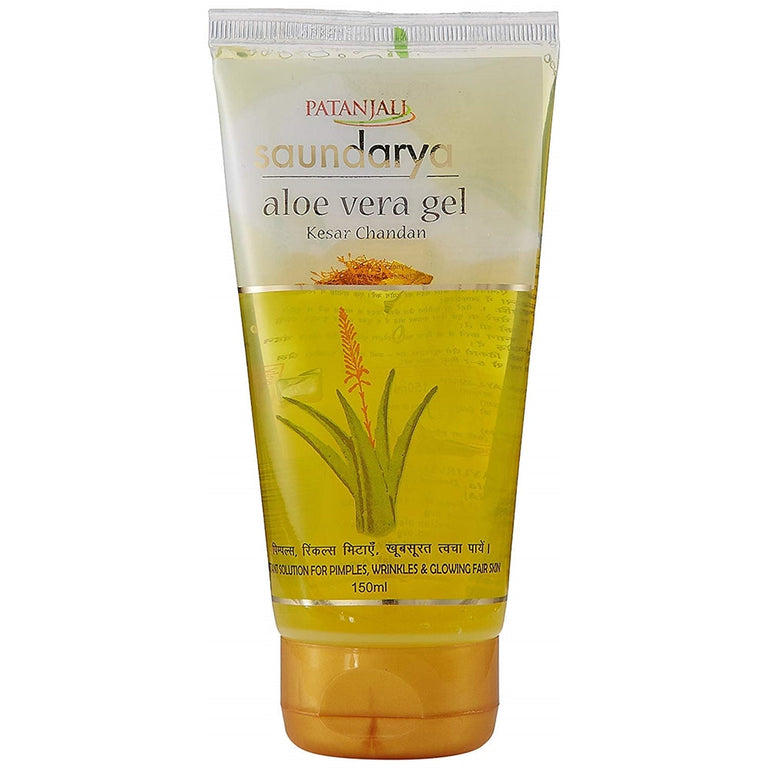 Patanjali Saundarya Aloe Vera Gel Kesar Chandan - 60 ml