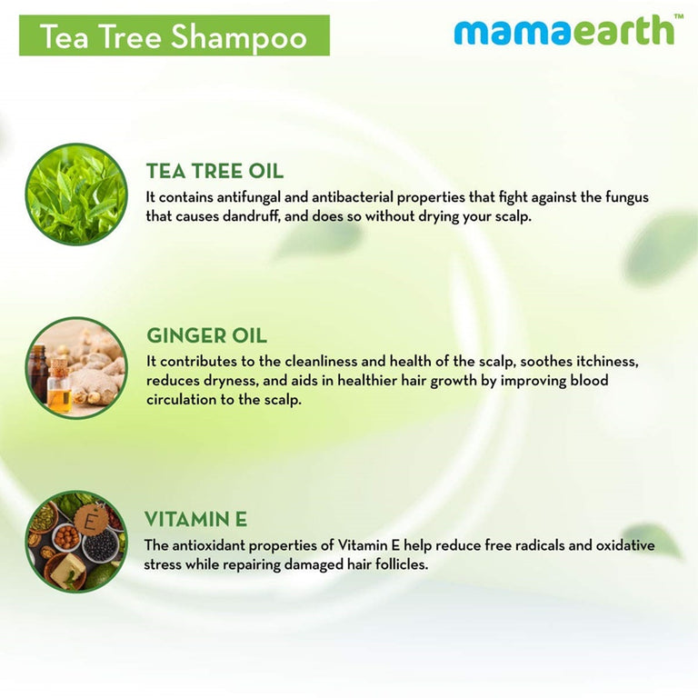 Mamaearth Tea Tree Shampoo & Onion Hair Oil - combo