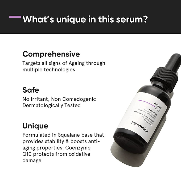 Minimalist Retinol 0.3% + Q10 - 30 ml
