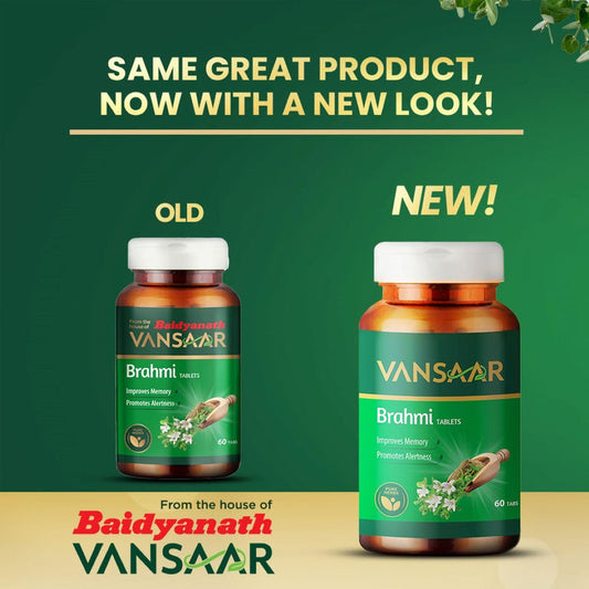 Baidyanath Vansaar Brahmi Tablets - 60 Tabs