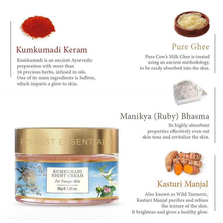 Forest Essentials Kumkumadi Night Cream - 30 gm