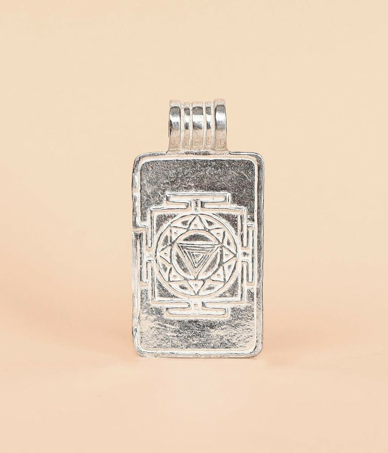 Isha Life Linga Bhairavi Silver Pendant - 12 gm-Medium