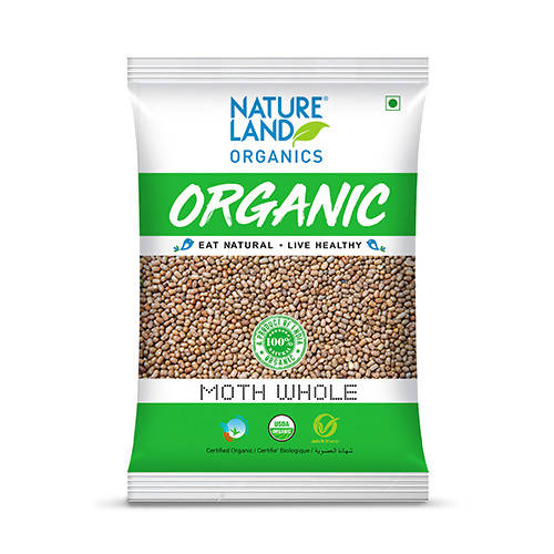 Nature Land Organics Moth Whole - 500 gm
