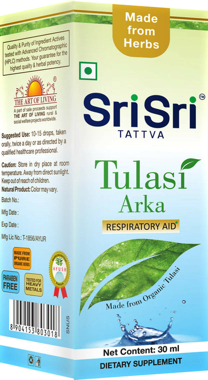 Sri Sri Tattva USA Tulasi Arka Drops - 30 ml