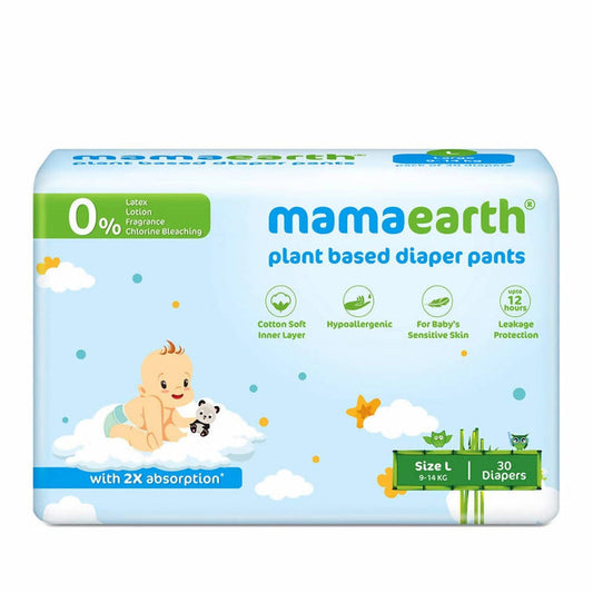 Mamaearth Plant-Based Diaper Pants for Babies 30 Diapers - L