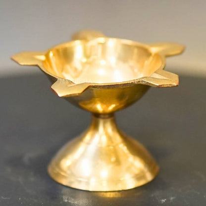 Brass Star Diya