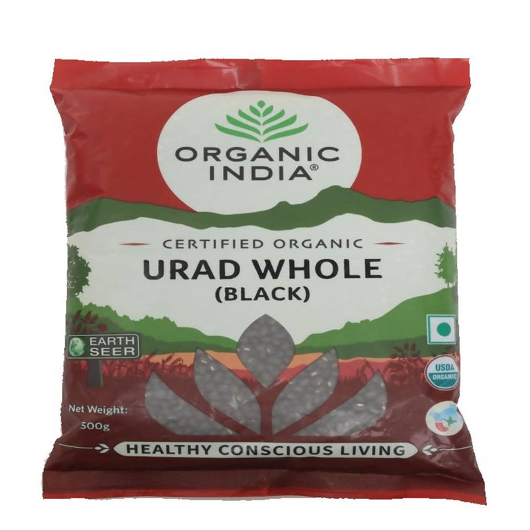 Organic India Urad Whole (Black) - 500 gm