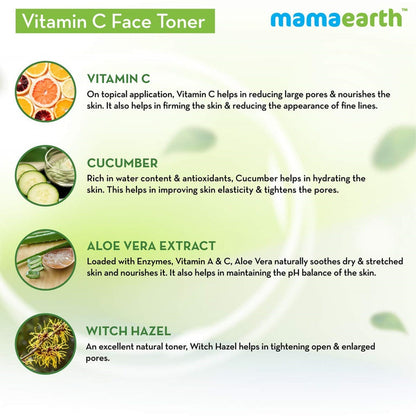Mamaearth Vitamin C Face Toner And Face Wash - combo