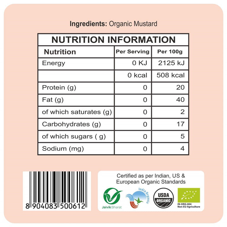 24 Mantra Organic Mustard Seeds (Small) - 100 gm
