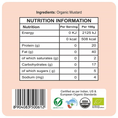 24 Mantra Organic Mustard Seeds (Small) - 100 gm
