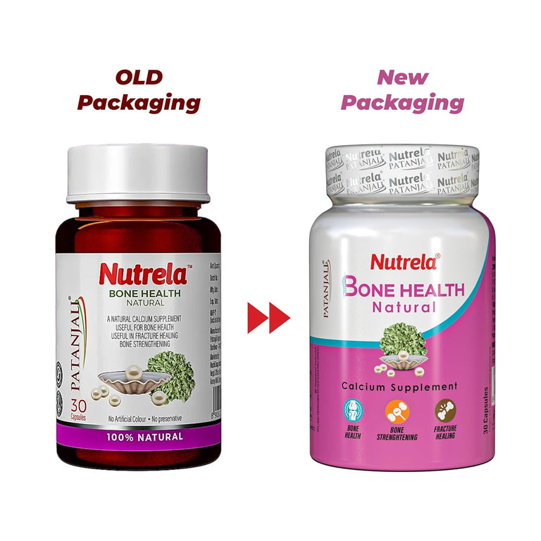 Patanjali Nutrela Bone Health Natural Capsules - 30 caps