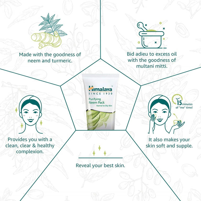 Himalaya Herbals Purifying Neem Pack - 50 gm