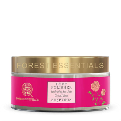 Forest Essentials Body Polisher Hydrating Sea Salt Crystal Rose - 200 gm