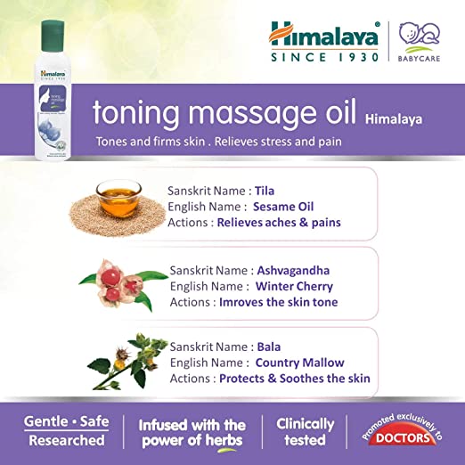Himalaya Herbals Toning Massage Oil - 200 ml